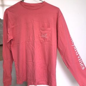 Unisex Coral Vineyard Vines Long Sleeve